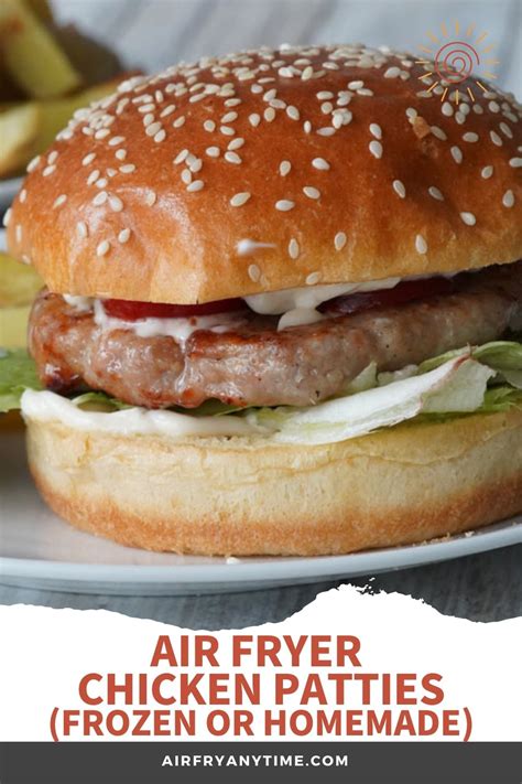 Air Fryer Chicken Patties Frozen Or Homemade Air Fry Anytime