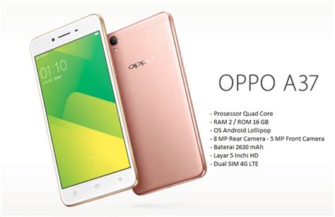 Spesifikasi Oppo A37 HP LTE Terbaru 2 Jutaan