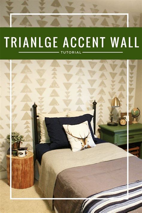 Diy Triangle Accent Wall Accent Wall Home House And Home Magazine