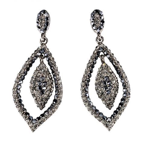 Swarovski Crystal Black Friday Deal Tear Drop Crystal Earrings With