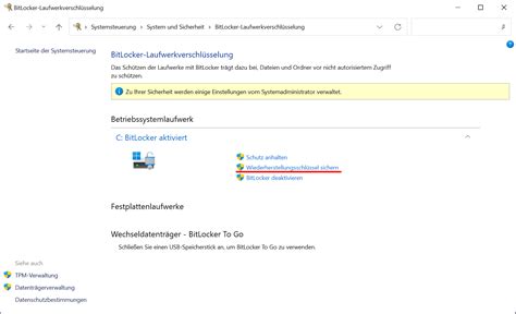 Bitlocker Wiederherstellungsschl Ssel Im Microsoft Konto Speichern