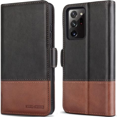 Amazon KEZiHOME Note 20 Ultra Case Genuine Leather RFID Blocking