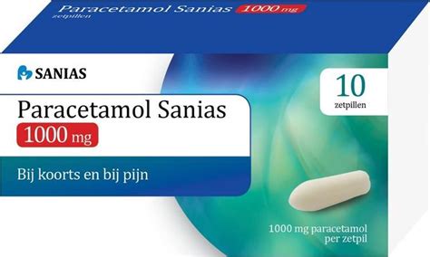 Sanias Paracetamol Mg Zetpillen Bol