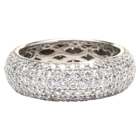 Cartier French 1 50 Carats Pavé Diamond Eternity Band at 1stDibs