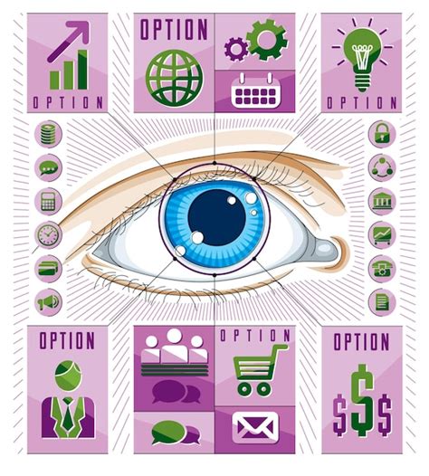 Premium Vector Creative Infographics Human Eye Looking Eye Idea