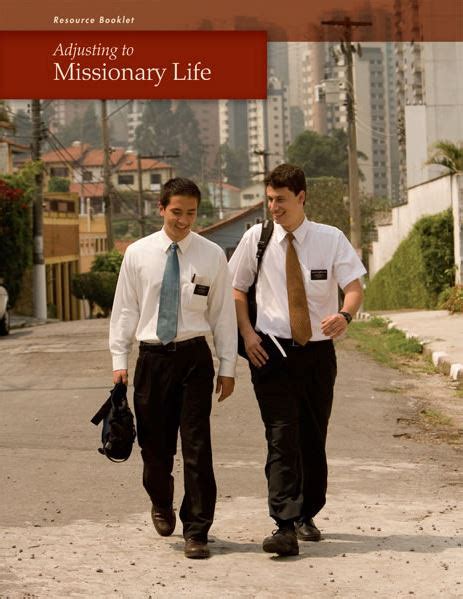 Lds Booklet Adjusting To Missionary Life Lds Resources From The