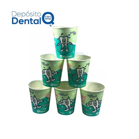 Vasos Biodegradables Medicom 100 Piezas