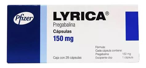 Lyrica 150 Mg Caja 28 Capsulas Pregabalina Meses sin interés