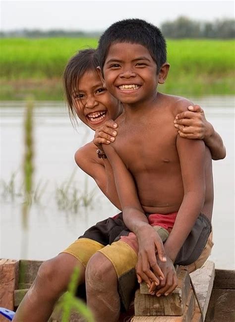 Cambodian Children Child Smile Smiling People Children