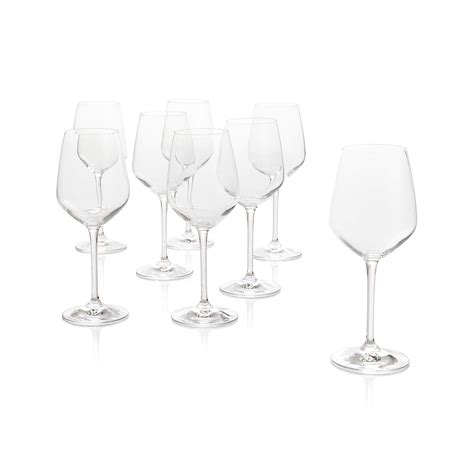 Nattie 12 Oz White Wine Glasses Set Of 8 Crate And Barrel Havenly