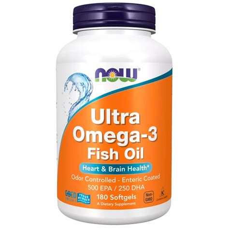 Ultra Ômega 3 500 Epa 250 Dha Now Foods 180 Softgels Ultra Ômega 3