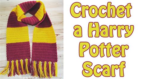 How To Crochet A Harry Potter Scarf Very Easy Beginner Project