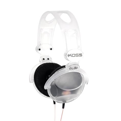 Koss Cl20 Clear Transparent On Ear Headphones Retro Look