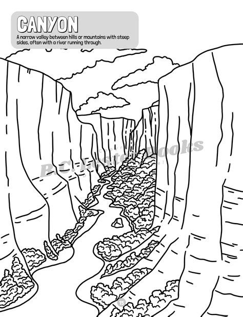 Landforms Coloring Book With Definitions Included B C Lester Books