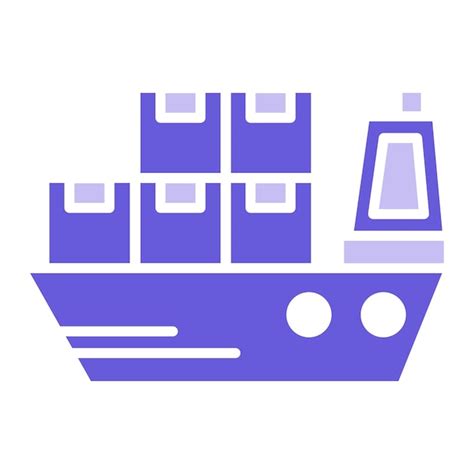 Premium Vector Cargo Ship Vector Illustration