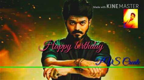 Happy Birthday Vijay Anna Whatchapp States Pvs Creates Youtube