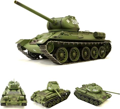 RC Panzer Russischer T 34 85 1 16 Heng Long Rauch Sound 2 4Ghz