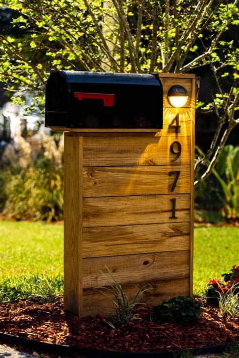 A Mailbox In The Middle Of A Garden