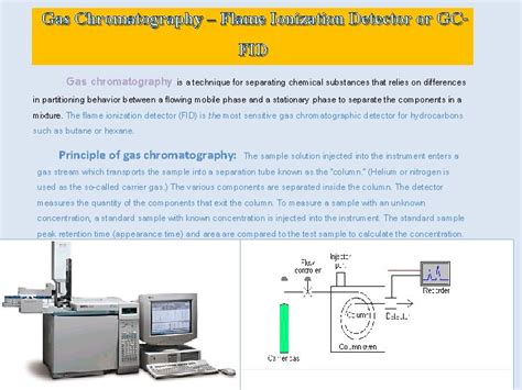 Gas Chromatography Flame Ionization Detector or GCFID Gas