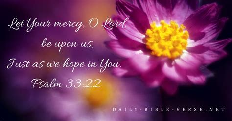 Daily Bible Verse Hope Psalm 33 22