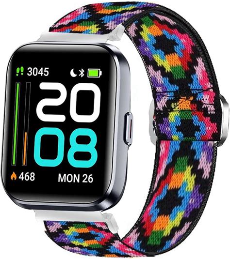 Amazon ID208 Plus Smart Watch Band Lamshaw Stretch Elastics Nylon