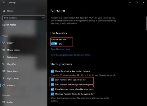 How To Automatically Start Narrator In Windows And Gear Up Windows