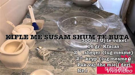 Receta E Kifleve Te Buta Kifle Me Susam Youtube