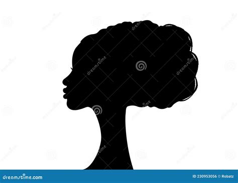 Afro Hairstyles Portrait Beauty Woman Hair Salon Logo Design