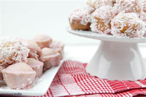 Strawberry Glazed Donut Bites Sprinkled With Coconut