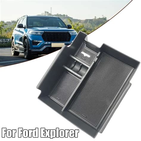 Bo Te De Rangement Accoudoir Noire Pour Ford Explorer Abs Mat Riau