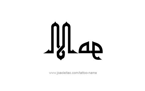 Mae Name Tattoo Designs