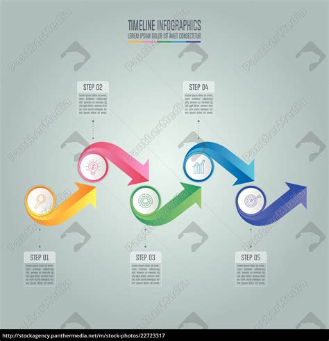 Kreatives Konzept F R Infografik Timeline Stockfoto