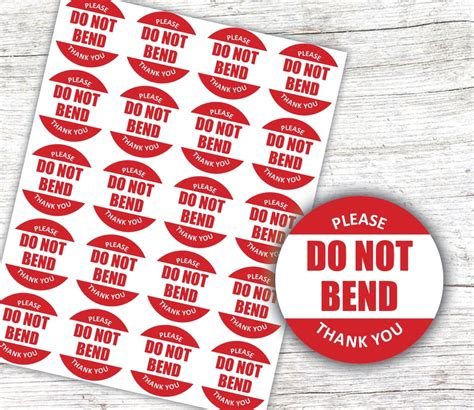 Do Not Bend Stickers, Please Do Not Bend for Business, Packing, Free Shipping - Etsy