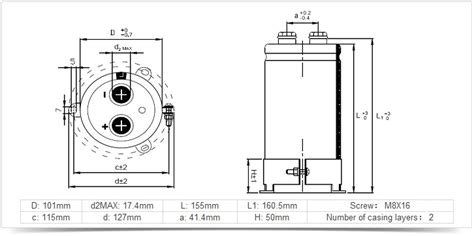 350V Bolt Lead Aluminum Electrolytic Capacitors