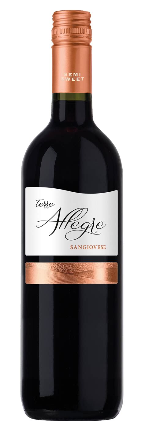Terre Allegre Puglia Sangiovese купити червоне напів солодке вино 0.75л ...