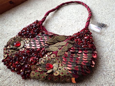 Vintage Handbag Beaded Handbag Embellished Handbag Gold Handbag