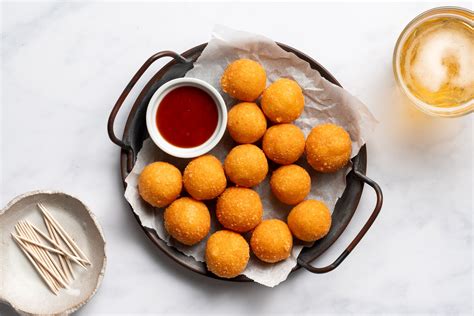 Fried Cheese Balls With Guava Dipping Sauce Recipe In 2022 Cheese