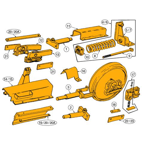 Case 450b 450c 455b 455c Track Adjuster Parts Hw Part Store