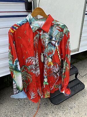 Robert Graham Limited Edition MONKEYING AROUND Sport Shirt 2 XL New