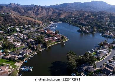 Westlake Village California Aerial Houses On Stock Photo 2228492991 ...