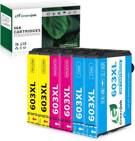 Greenjob 603XL Ink Cartridges Multipack Replacement For Epson 603 XL