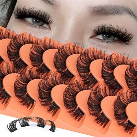 Amazon Fluffy Cluster Lashes Natural Strips False Eyelashes Wispy