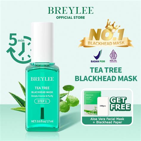 Jual Bpom Breylee Tea Tree Blackhead Mask Step Masker Komedo