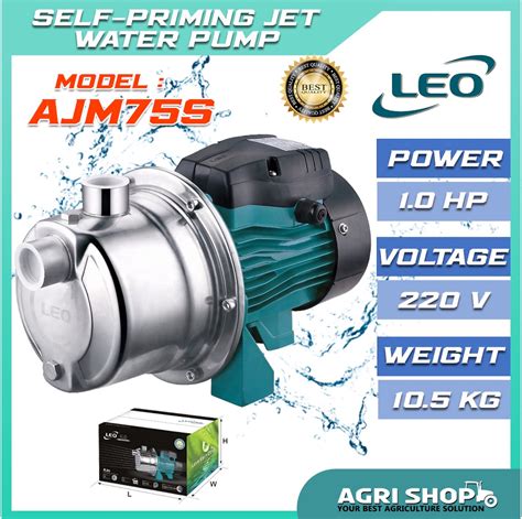 Agrishop Leo Ajm S Self Priming Jet Water Pump Hp Lmin Mm