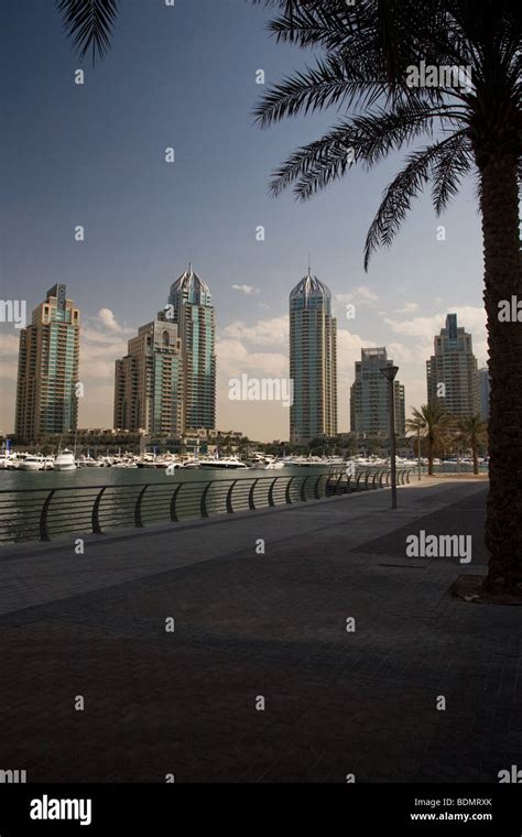 Dubai Marina Buildings Dubai UAE Middle East Stock Photo - Alamy