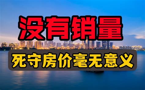 房企大面积亏损，没有销量，死守房价将毫无意义 大飞说房 大飞说房 哔哩哔哩视频