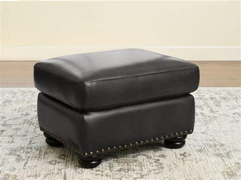 Austin Leather Ottoman