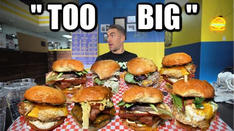 Biggest Burger Eating Challenge In Las Vegas The Gut Buster Burger Challenge Joel Hansen Raw