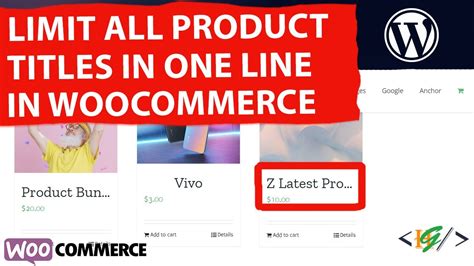 How To Limit All WooCommerce Product Titles To One Line Only Using CSS