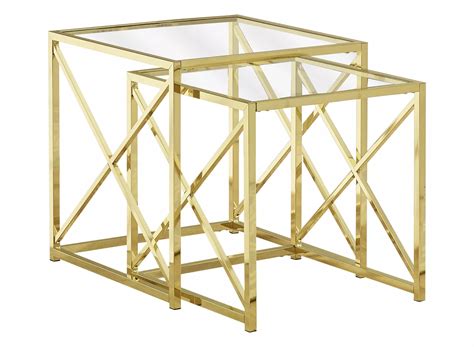 Monarch Specialties Pc Nesting Tables Raymour Flanigan